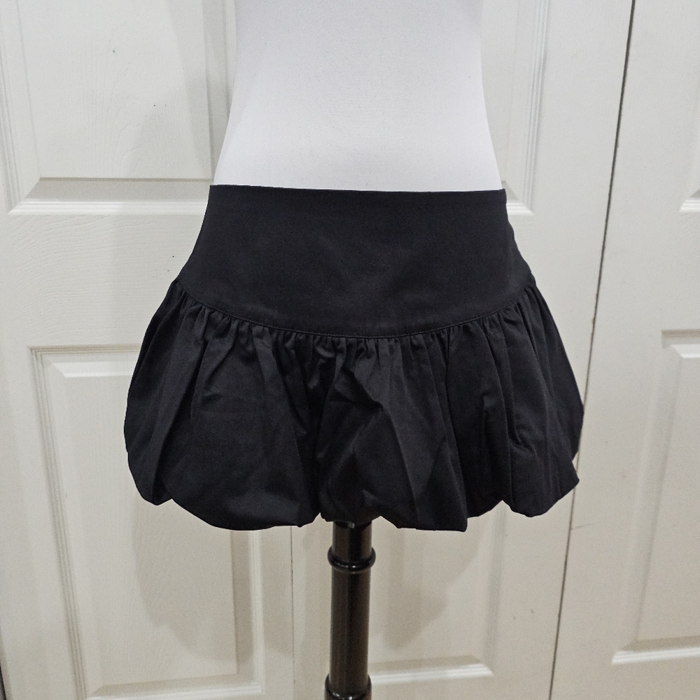 Dolls Kill Punk Goth Widow Lovesick Melody Black Bubble Mini Skirt M NWT - Picture 5 of 6